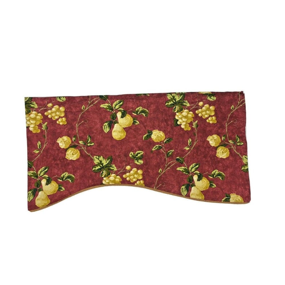 Waverly Discontinued Valance Curtain Red Grapes